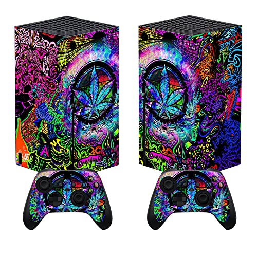 PlayVital Skin für Xbox Series X, Aufkleber Vinyl-Skins Schutzfolie Wrap Abziehbild Abdeckung Stickers für Xbox Series X Konsole Controller-Farbiges Blatt von playvital