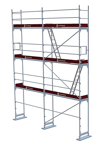 Baugerüst Fassadengerüst Stahl Gerüst Feldlänge 3,07 m Assco quadro ca. 51 m² original Altrad assco quadro✓ made in Germany✓Baugerüst von plettac assco
