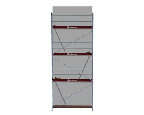 Fassadengerüst mit Durchstieg Paket für Wandfläche 19,65 m² Assco Feldlänge 3,07 m Standhöhe ca 6 m Stahlgerüst ✓ made in Germany + Zulassung ✓ Fassadengerüst mit Durchstieg Paket für Wandfläche 19,65 m² Assco Feldlänge 3,07 m Standhöhe ca 6 m Stahlgerüst ✓ made in Germany + Zulassung ✓ von plettac assco