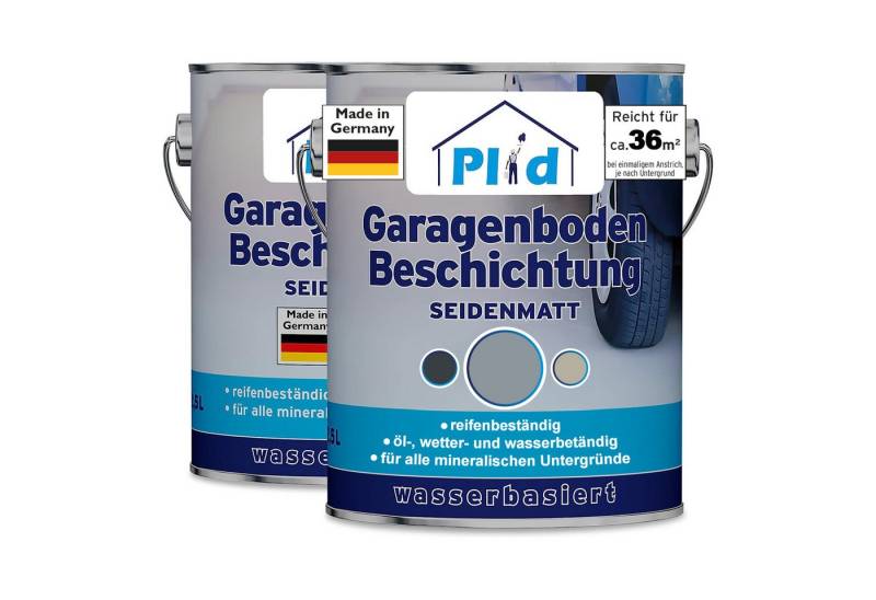 plid Bodenversiegelung Garagenbodenbeschichtung Bodenbeschichtung Bodenfarbe, Öl und Dieselbeständig, hochdeckend von plid
