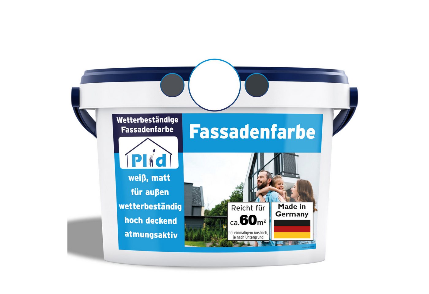 plid Fassadenfarbe Fassadenfarbe Aussenfarbe Fassadenwetterschutz Anstreichset, Schnelltrocknend von plid