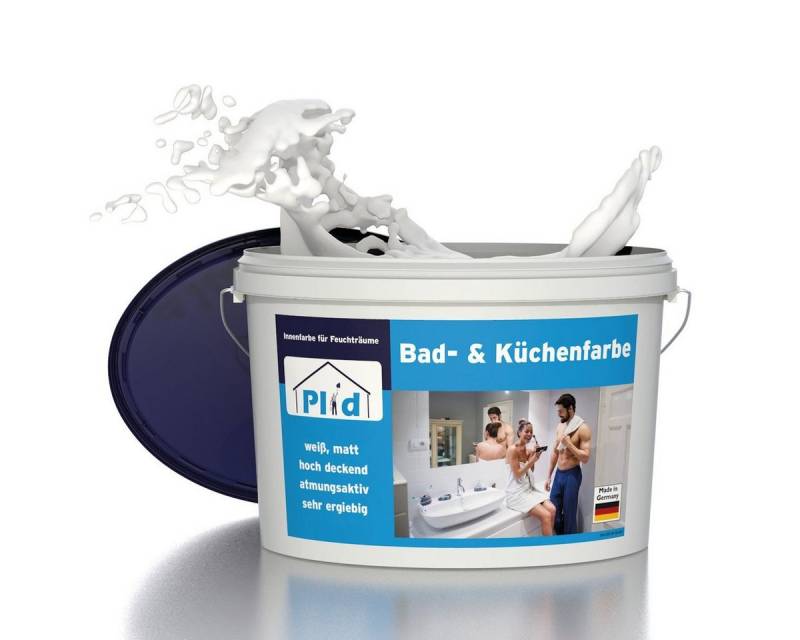plid Feuchtraumfarbe Bad & Küchenfarbe Badfarbe Küchenfarbe Feuchtraumfarbe Wandfarbe, Schnelltrocknend, Spritzarm, Verarbeitungsfertig plid Feuchtraumfarbe Bad & Küchenfarbe Badfarbe Küchenfarbe Feuchtraumfarbe Wandfarbe, Schnelltrocknend, Spritzarm, Verarbeitungsfertig von plid