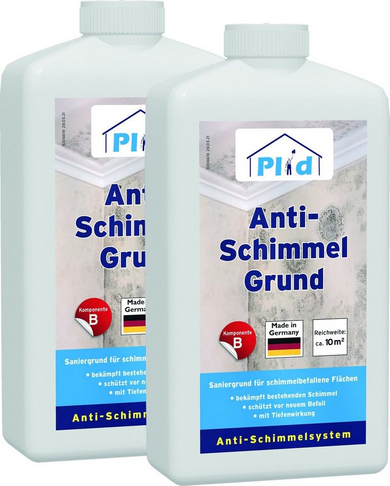 plid Grundierfarbe Premium Anti-Schimmelgrund Schimmelgrundierung Anti-Schimmel Farblos, Schnelltrocknend von plid