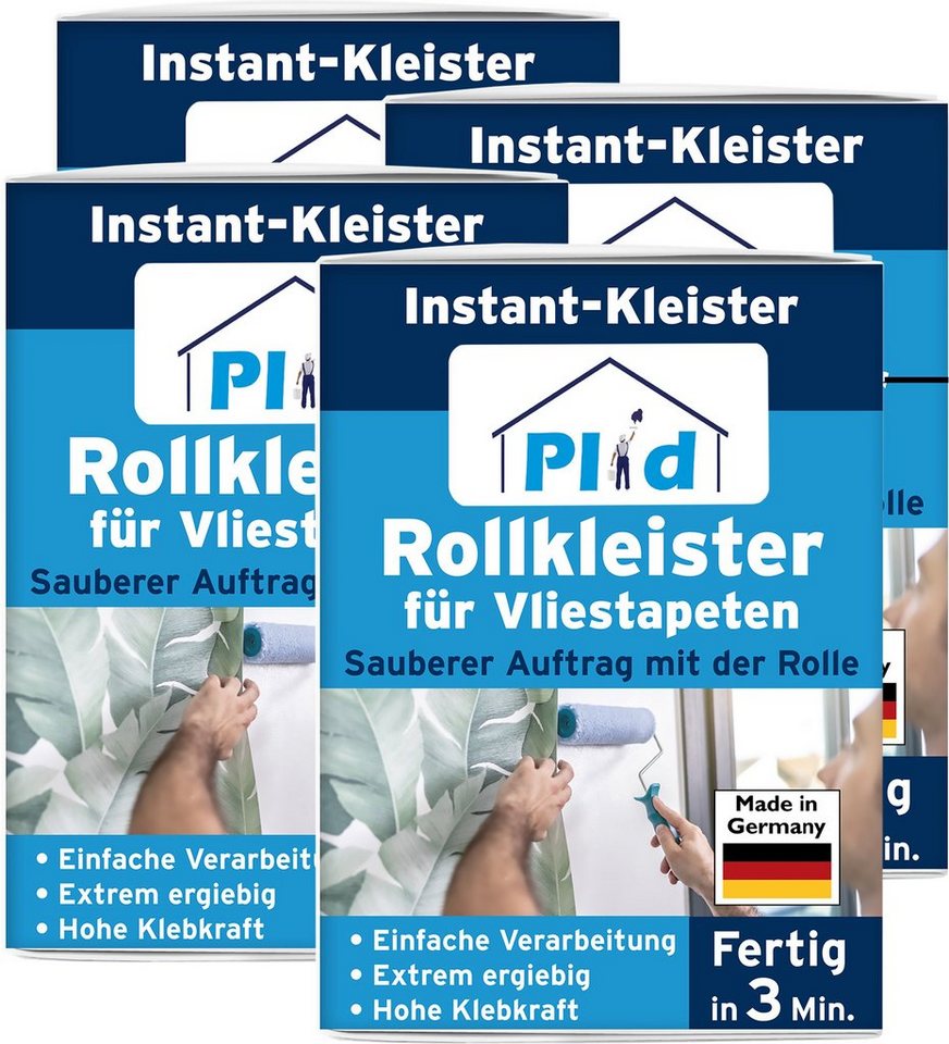 plid Kleisterroller Rollkleister Kleister Tapetenkleister Vliestapetenkleister Tapetenleim (4-St), Kleister, Rollkleister, Tapetenkleister, Vlieskleber, Vlieskleister von plid