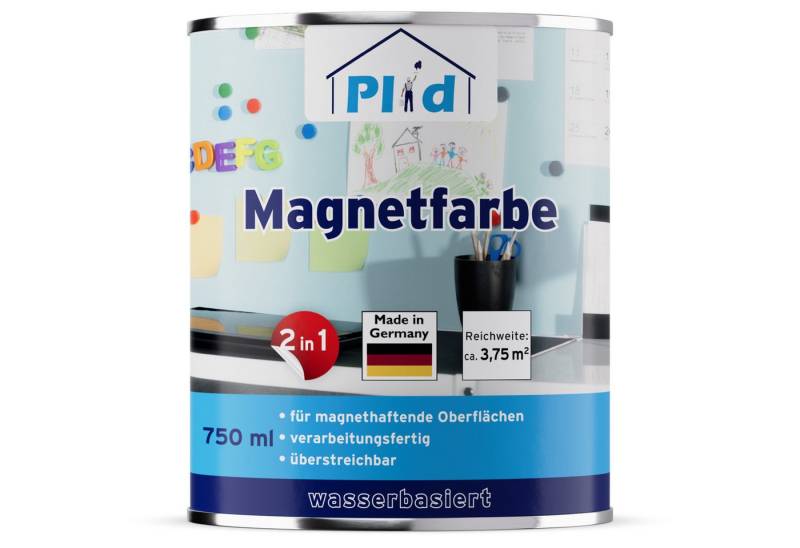 plid Magnetfarbe Premium Magnetfarbe Magnet Magnetlack Magnetwand, Schnelltrocknend, Magnetisch plid Magnetfarbe Premium Magnetfarbe Magnet Magnetlack Magnetwand, Schnelltrocknend, Magnetisch von plid