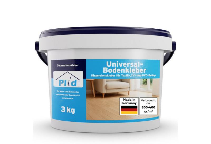 plid Parkettkleber Bodenkleber Universalkleber für PVC Teppich Vinyl CV Kork Böden, Haftstark von plid