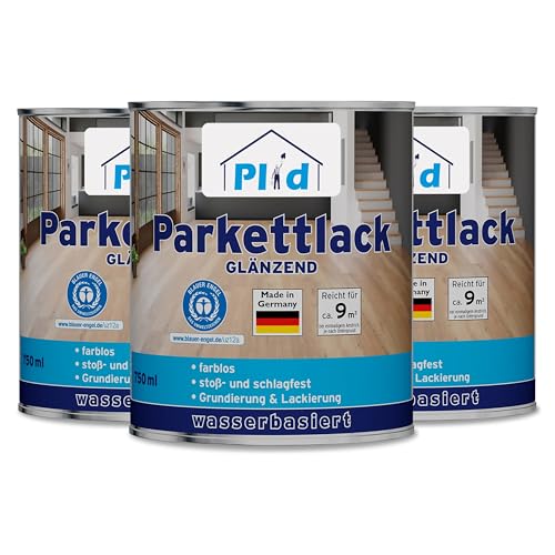 PLID® Parkett - Klarlack - glänzend geeignet zum Versiegeln von Kork-, Parkett & Holzfußböden, Holztreppen sowie Möbeln im Innenbereich stoß - schlagfest strapazierfähig - Made in Germany 2,25l PLID® Parkett - Klarlack - glänzend geeignet zum Versiegeln von Kork-, Parkett & Holzfußböden, Holztreppen sowie Möbeln im Innenbereich stoß - schlagfest strapazierfähig - Made in Germany 2,25l von Plid