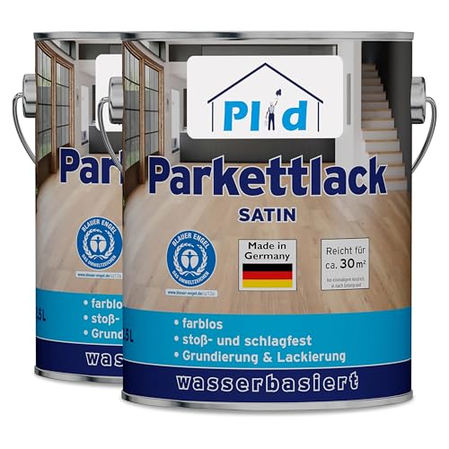 plid Parkettlack Parkettsiegel Klarlack Holzlack Holzsiegel Seidenglänzend5l von plid