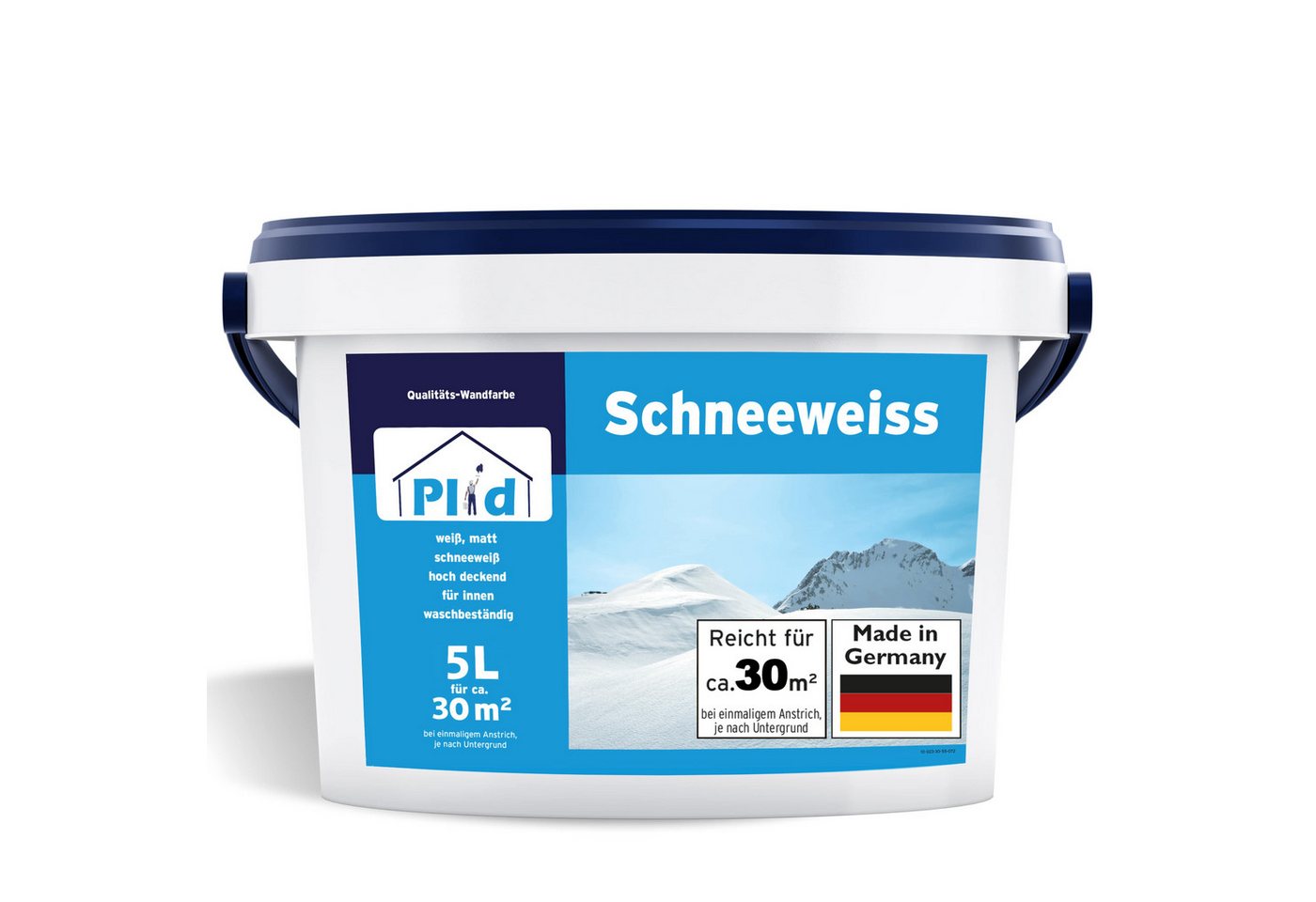 plid Wandfarbe Plid Schneeweiß Wanfarbe innen - Deckenfarbe - Polarweiß - Innenfarbe, Gute Deckkraft, wenig spritzen plid Wandfarbe Plid Schneeweiß Wanfarbe innen - Deckenfarbe - Polarweiß - Innenfarbe, Gute Deckkraft, wenig spritzen von plid