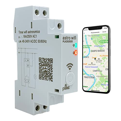 Astronomischer Zeitschalter - täglich/wöchentlich - Multifunktions-WiFi 48-230Vac - Plikc Aastro WiFi von plikc