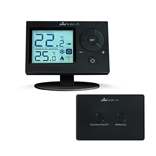 Digitales Raumthermostat SKI 2 RF (Schwarz Wireless) von plikc