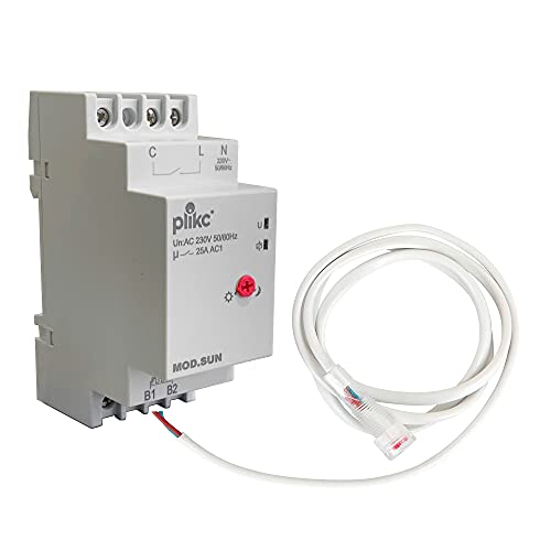 Modularer Dämmerungsschalter mit externer Sonde IP65 Kontakt 25A - 3000W - Plikc SUN von plikc