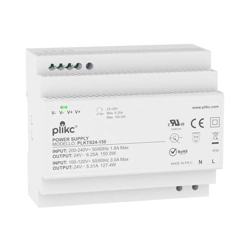 Plikc - Modulares Schaltnetzteil, einstellbare Spannung (24 VDC - 6,25 A - 150 W) von plikc