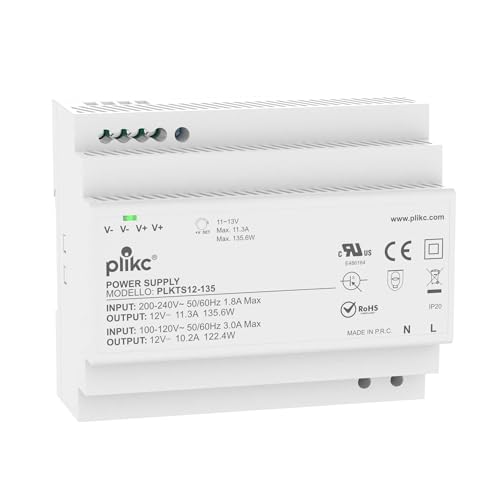 Plikc - Modulares Schaltnetzteil mit einstellbarer Spannung (12 V DC - 11,3 A - 135,6 W) von plikc