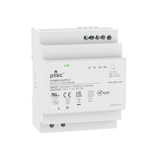 Plikc - Modulares Schaltnetzteil mit einstellbarer Spannung (12 V DC - 7,1 A - 85,2 W) von plikc