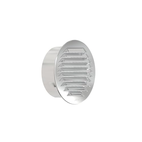 Plikc - Rundes Lüftungsgitter mit Netz - Made in Italy (Aluminium - Loch 100) von plikc