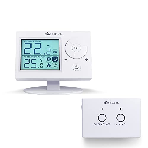 SKI 2 RF Digitales Raumthermostat (Weiß Wireless) von plikc