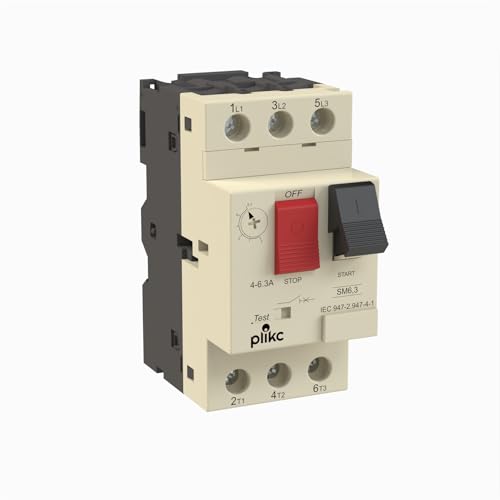 Plikc - Thermischer Motorschutzschalter - Motorschutz - SM-Serie (Skala 4-6,3A) von plikc