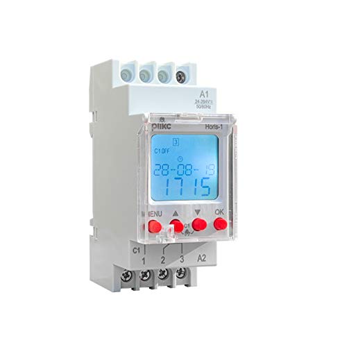 plikc PLK012676 Horis 1 Timer-Wochenzeitschalter digital (1 Kanal), grau von plikc