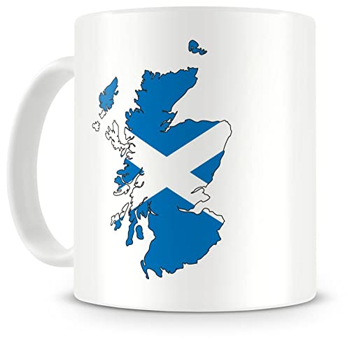 Samunshi® Schottland in Nationalfarben Tasse Kaffeetasse Teetasse von Samunshi