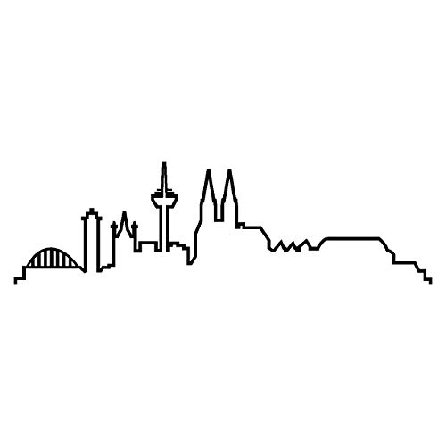 plot4u Köln Skyline Aufkleber Silhouette 20x5,8cm schwarz plot4u Köln Skyline Aufkleber Silhouette 20x5,8cm schwarz von plot4u