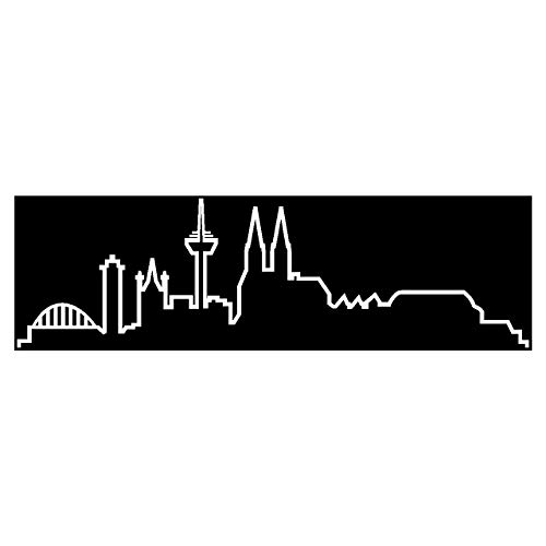 plot4u Köln Skyline Aufkleber Silhouette 20x5,8cm weiß plot4u Köln Skyline Aufkleber Silhouette 20x5,8cm weiß von plot4u