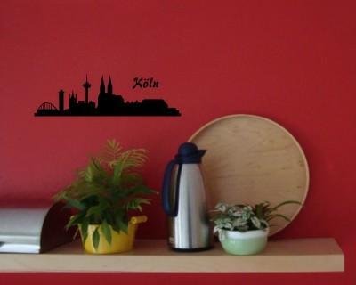 plot4u Wandtattoo Köln Skyline 30x9cm viele Farben 30x9cm schwarz plot4u Wandtattoo Köln Skyline 30x9cm viele Farben 30x9cm schwarz von plot4u