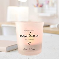 Kerzenglas | Windlicht Kerzenhalter Glas Personalisiert Kerze Name Geschenkidee Geschenk Geburtstag Einzug Unzug von plotterello