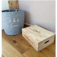 Erinnerungskiste I Erinnerungsbox Holzkiste Zur Geburt Geschenk U. Taufe von plotterherzle