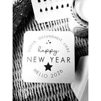 Untersetzer Happy New Year/2026 Bierdeckel Silvesterdeko Gastgeschenk Mitbringsel Kleinigkeit Wichtelgeschenk Untersetzer Happy New Year/2026 Bierdeckel Silvesterdeko Gastgeschenk Mitbringsel Kleinigkeit Wichtelgeschenk von plotterlove1976