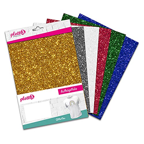 plottiX 101892 Aufbügelfolie, Mehrfarbig, 20 x 30cm plottiX 101892 Aufbügelfolie, Mehrfarbig, 20 x 30cm von plottiX