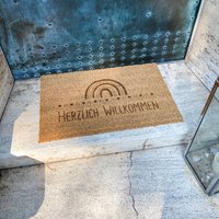 Individuelle Fußmatte, Personalisierbar Mit Logo Und Text Individuelle Fußmatte, Personalisierbar Mit Logo Und Text von plottsnbuttons