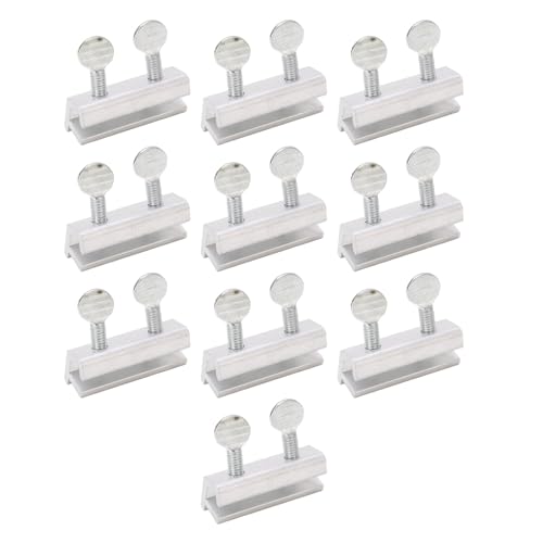 10pcs Schiebfenstersperrsperrung Einstellbare vertikale horizontale Schiebetkit zur Sicherheit von plplaaoo