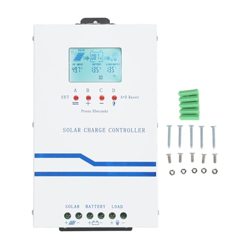 12V 24V 48V 60A Solar Ladungscontroller LCD Hinterlichtfotovoltaik MPPT Solar Panel Regulator mit LED -Indikator von plplaaoo