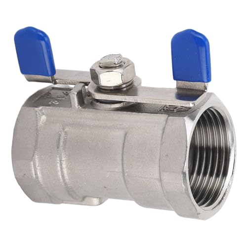 1in Vollhafenkugelventil Edelstahl Schmetterlingsform doppelte weibliche Gewindekugelventil für Gartenpumpen Wasserhähne langlebige Korrosionsbeständigkeit Hochdruck Wasseröl von plplaaoo