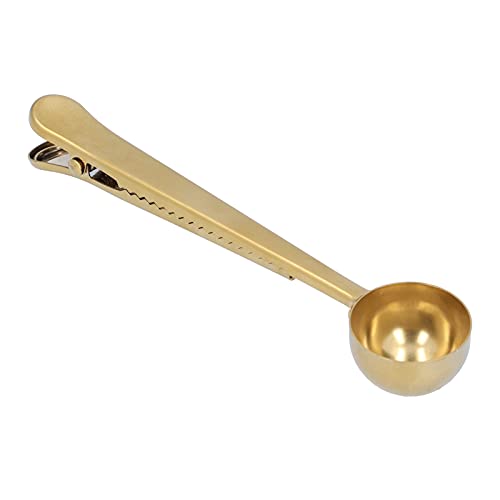 2 in 1 Multifunktions-Kaffee-Schaufel mit Beutel Clip 430 Edelstahl-Kaffee-Messlöffel 2 in 1 Multifunktions-Kaffee-Schaufel mit Beutel Clip 430 Edelstahl-Kaffee-Messlöffel von plplaaoo