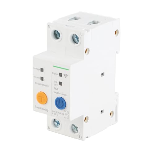 2p AC230V WiFi Circuit Breaker Fernbedienung Timing Timing Echtzeit -Überwachung DIN -Schienenmontageschalter (25a) von plplaaoo