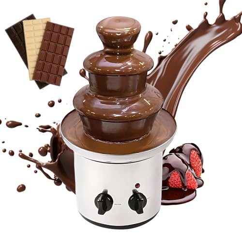 3 -stufige elektrische Schokoladenbrunnen Maschine Edelstahl Schokoladen Schmelztiegel mit Tablett automatische Temperaturregelung Non -Stick Fondue Fountain für Hochzeitsfeier 3 -stufige elektrische Schokoladenbrunnen Maschine Edelstahl Schokoladen Schmelztiegel mit Tablett automatische Temperaturregelung Non -Stick Fondue Fountain für Hochzeitsfeier von plplaaoo