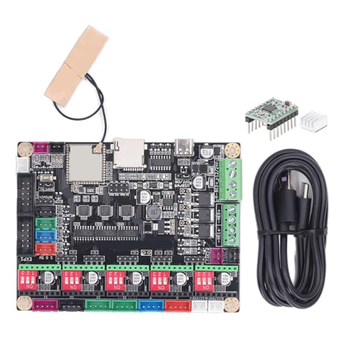 3D -Drucker -Motherboard ESP32 240MHz MCU -Steuerplatine mit 5 PCs A4988 Stepper Motor Treiber DC12-24V von plplaaoo