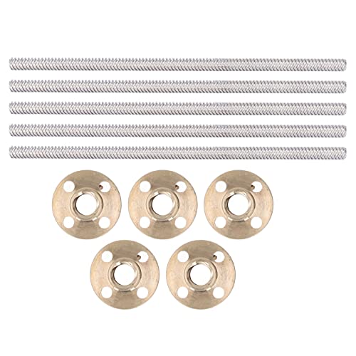 3D -Drucker T8X8 Bleischrank Messing Nuss Set Hochfestige genaue Trapez -Bleischritt für Robotik Industrieautomatisierung Edelstahl Messing 5 PCs von plplaaoo