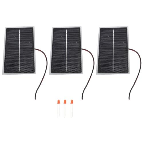 3pcs Mini -Solarmodule 4W Hoch effizienz monokristalline Silizium -Solarzellen für DIY Solar Light Phone Ladegerät Taschenlampe School Science Projects von plplaaoo