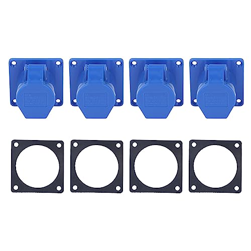4 Sets Industrial Socket 3 Pin 16A IP44 wasserdicht verdeckter ss 220–250 V für Strom von plplaaoo