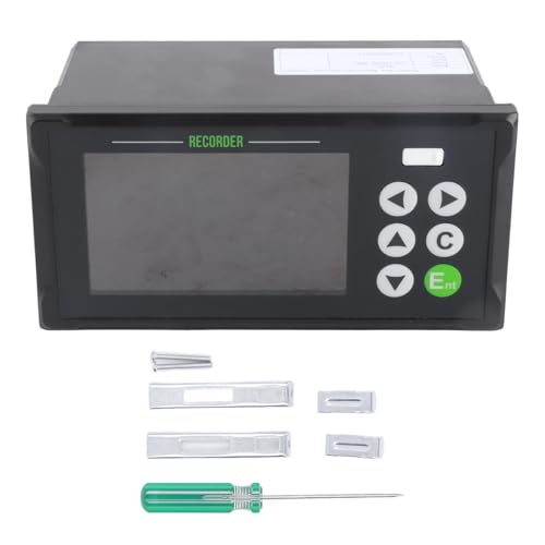 4 Zoll Mehrkanal-Temperatur recorder 4 Kanal 2 Alarm digital papier los Temperatur messer von plplaaoo