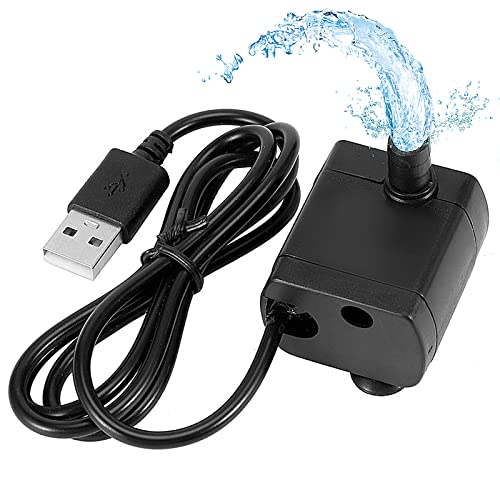 5 V USB,Wasserpumpenkabel, langlebig, Indoor-Miniatur-Brunnen, Wasserpumpe, ABS-Mini-Tauchwasserpumpe, Zubehör für Hydroponik, Teich, Aquarien, Haustierbrunnen 5 V USB,Wasserpumpenkabel, langlebig, Indoor-Miniatur-Brunnen, Wasserpumpe, ABS-Mini-Tauchwasserpumpe, Zubehör für Hydroponik, Teich, Aquarien, Haustierbrunnen von plplaaoo