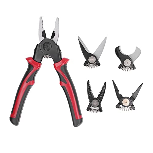 5 in 1 Ziehwerkzeugset Multifunktional Drahtkabellabletten Kabelschneider Legierungsstahl Gummi Griff für Elektriker Hausreparaturen von plplaaoo