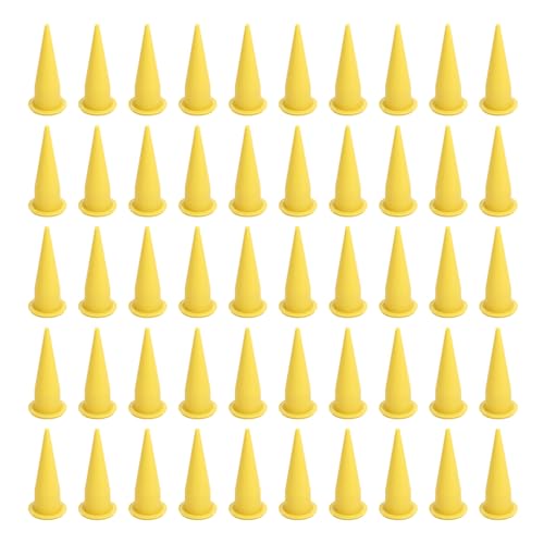 50 Stück Abdichtung kegel düse PE Kunststoff Feins pitze Wieder verwendbare Dichtung sdüse für Versiegelungs-Kleber für Küchen-Badezimmer Tür Fenster Waschbecken Joint Füllung von plplaaoo