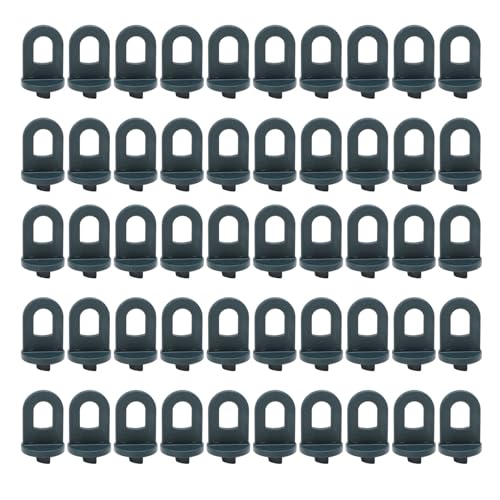 50pcs Gewächshaushaken Kunststoff Multifunktionaler Gewächshaus -Pflanzgefäße Clip zum Sichern von Drähten Isolationsmaterialien in Aluminium -Gewächshäusern Innengarten im von plplaaoo