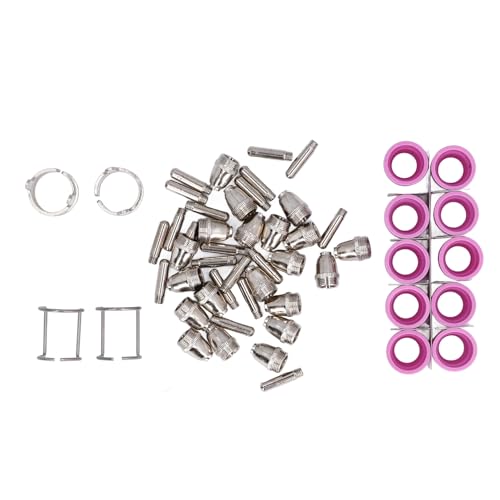 54 Teile Plasmaschneider Fackelteile Elektrodendüsen Set Keramikschildbecher Schneiden Verbrauchsmaterial von plplaaoo