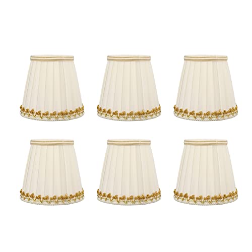 6 Stück Kleiner Lampenschirm, Weiße Lampenschirme Für Tischlampen, Mini-Lampenschirme Mit Kleinem Fass, Sicher, Weich, Einfache Installation, Moderner, Leichter Tischlampenschirm Für E14-Glühbirne, Sc von plplaaoo