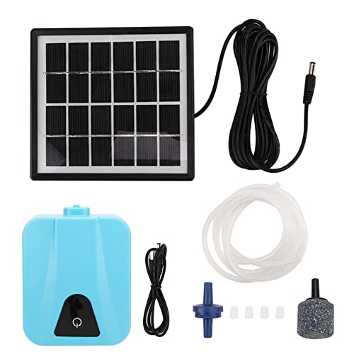 AP003 Solar angetriebener Luftpumpe AC/DC Dual-Use Solar Lerator Sauerstoffpumpe für Aquarien von plplaaoo